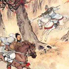 Cao Cao melarikan diri dikejar Xu Rong